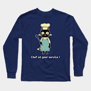 Chef at Your Service - for Culinary Enthusiast Long Sleeve T-Shirt